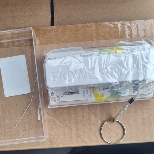 White usb power bank - white,